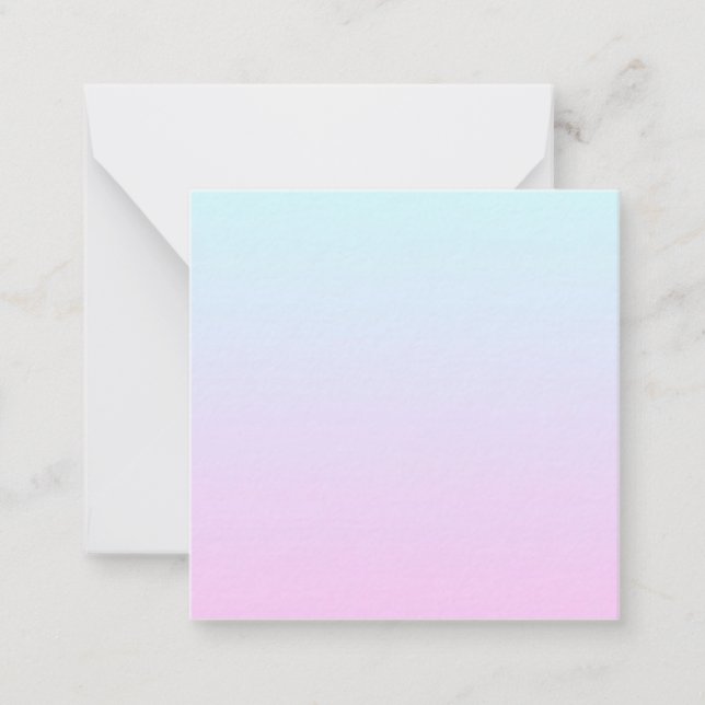 Pink and blue pastel gradient background card (Front)