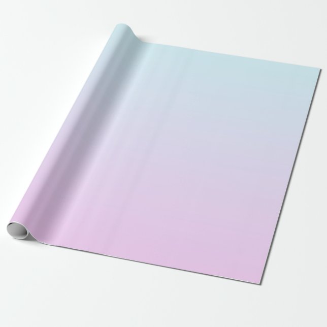Pink and blue pastel gradient background wrapping paper (Unrolled)