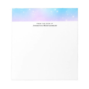 Pink and Blue Pastel Gradient Sky Notepad