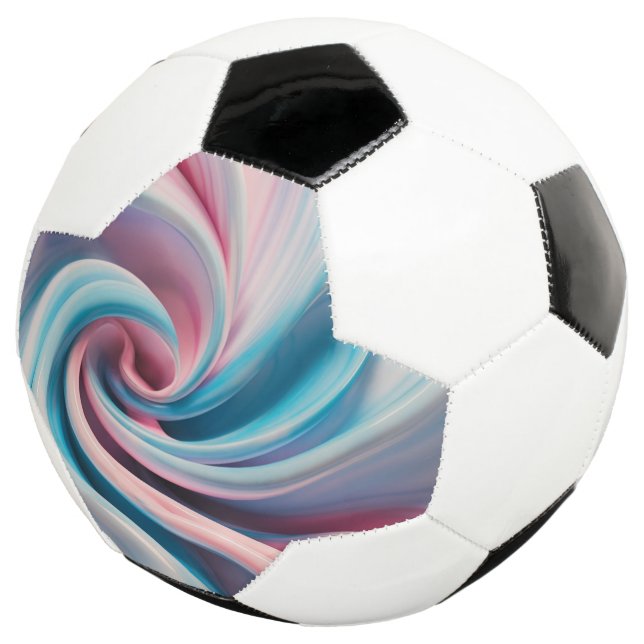Pink and Blue Pastel Marble | Football (Three Quarter)