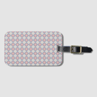 Pink and Blue Pattern Luggage Tag