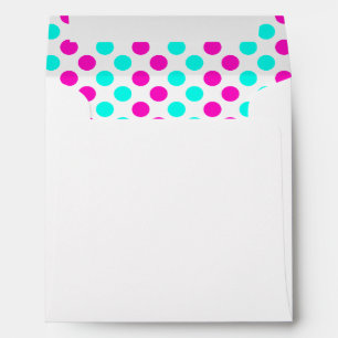 Pink and Blue Polka Dots Envelope