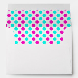Pink and Blue Polka Dots Envelopes