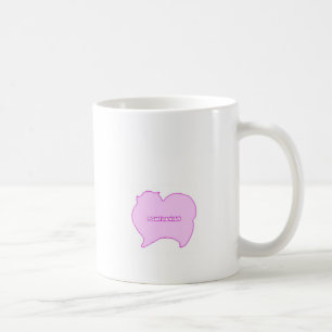 pink and blue pomelian coffee mug