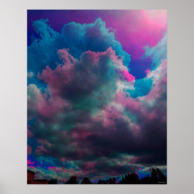Pink and Blue Poster 16"×20" (Front)