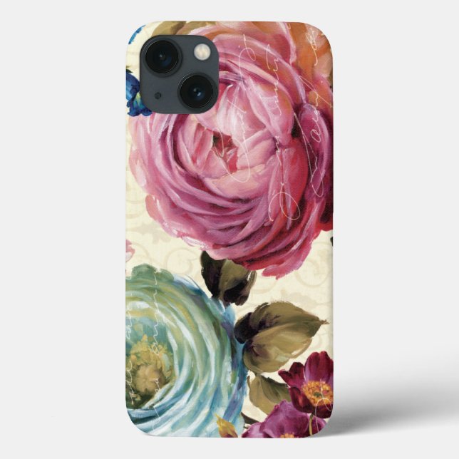 Pink and Blue Rose Case-Mate iPhone Case (Back)