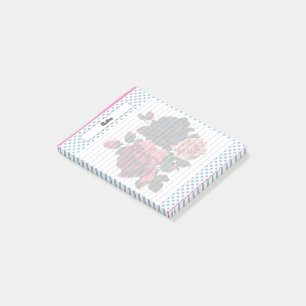 Pink and Blue Roses Notes