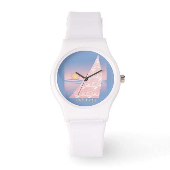 Pink and Blue Sail Away Watch (Front)