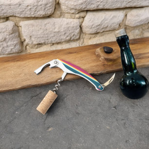 Pink and Blue Shades Stripe Corkscrew