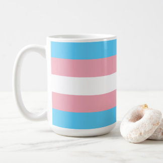 Pink and Blue Striped Mug