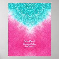 Pink and Blue Tie dye with Mandala Sway in Style