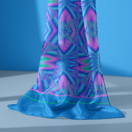 Pink and Blue Tribal Pattern Scarf