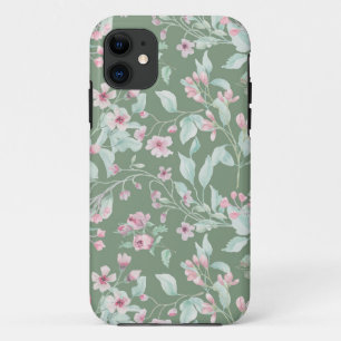Pink and blush floral pattern  Case-Mate iPhone ca 11 Case