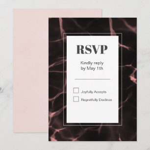 Pink and Blush Marbled Theme Invitation