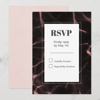 Pink and Blush Marbled Theme Invitation
