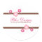 Pink and Brown Cherry Blossom Promo Stickers
