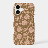 Pink and Brown Floral Pattern