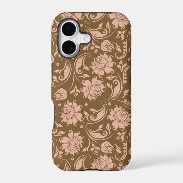 Pink and Brown Floral Pattern (Back)