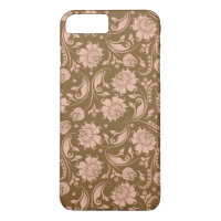 Pink and Brown Floral Pattern