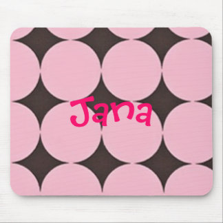 Pink and Brown mouse pad customised