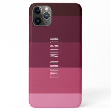 Pink and Brown Stripes ColorBlock Personalise Name