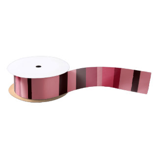 Pink and brown Stripes Satin Ribbon
