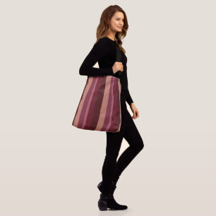Pink and Burgundy Crossbody Bag