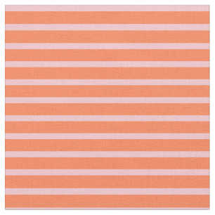 Pink and Coral Coloured Lined/Striped Pattern Fabric