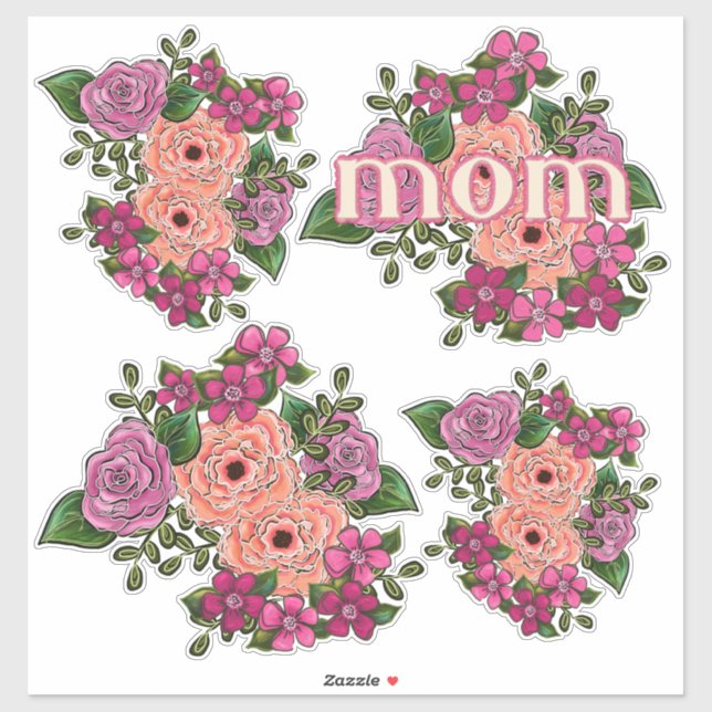 Pink and Coral Roses Mother's Day (Sheet)