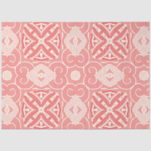Pink and cream colour art deco decoupage paper