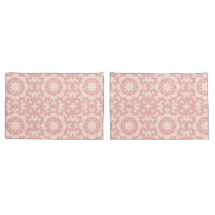 Pink And Cream Farmhouse  Pillowcase