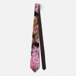 Pink and Cream Hydrangeas Tie