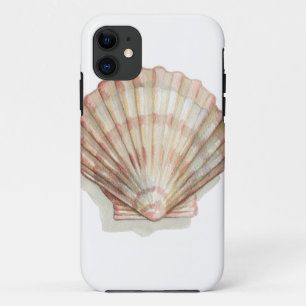 Pink and Cream Seashell iPhone 11 Case
