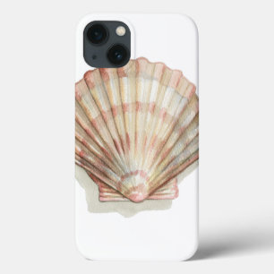 Pink and Cream Seashell iPhone 13 Case