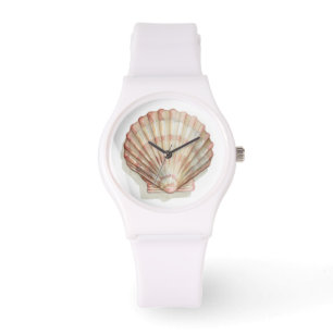 Pink and Cream Seashell Watch