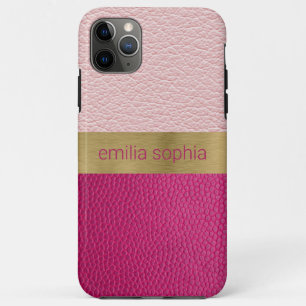 Pink and Fuchsia Personalised iPhone 11 Pro Max Case