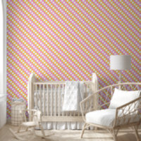 Pink and Gold 2 inch Chequerboard