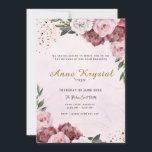 Pink and Gold Bat Mitzvah Invitation<br><div class="desc">Create a beautiful first impression for your daughter’s Bat Mitzvah with this soft pink invitation,  designed to balance tradition and femininity.</div>