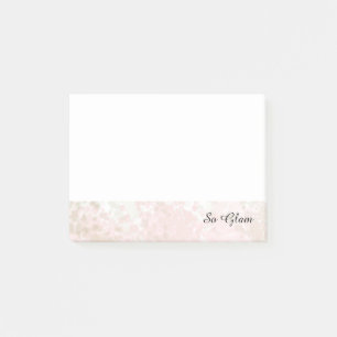 Pink and Gold Classy So Glam Post-it Notes