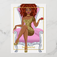 Pink and Gold Dreadlock Birthday Party