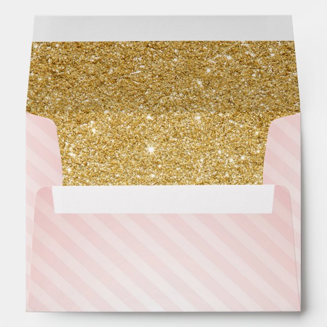 Pink and Gold Envelopes, Twinkle Little Star Envelopes (Back (Bottom))
