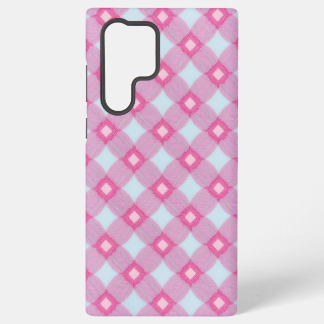 Pink and Gold Geometric Phone Case (Back)