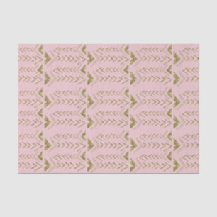 Pink and Gold Glam Watercolor Arrows Tissue Paper