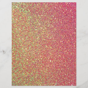 Pink and Gold Glitter Texture Scrapbook Paper