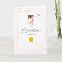 Pink and Gold Gymnastics 4th Birthday