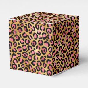Pink and Gold Leopard Series Design 13 Favour Box