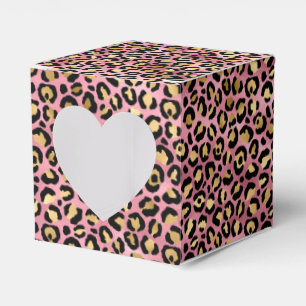 Pink and Gold Leopard Series Design 15 Favour Box
