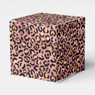 Pink and Gold Leopard Series Design 15 Favour Box