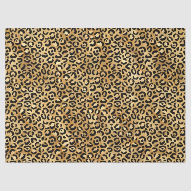 Pink and Gold Leopard Series Design 1 Tissue Paper (Front)