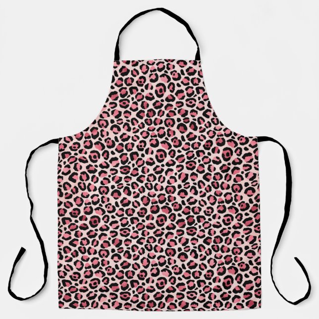 Pink and Gold Leopard Series Design 3 Apron (Front)
